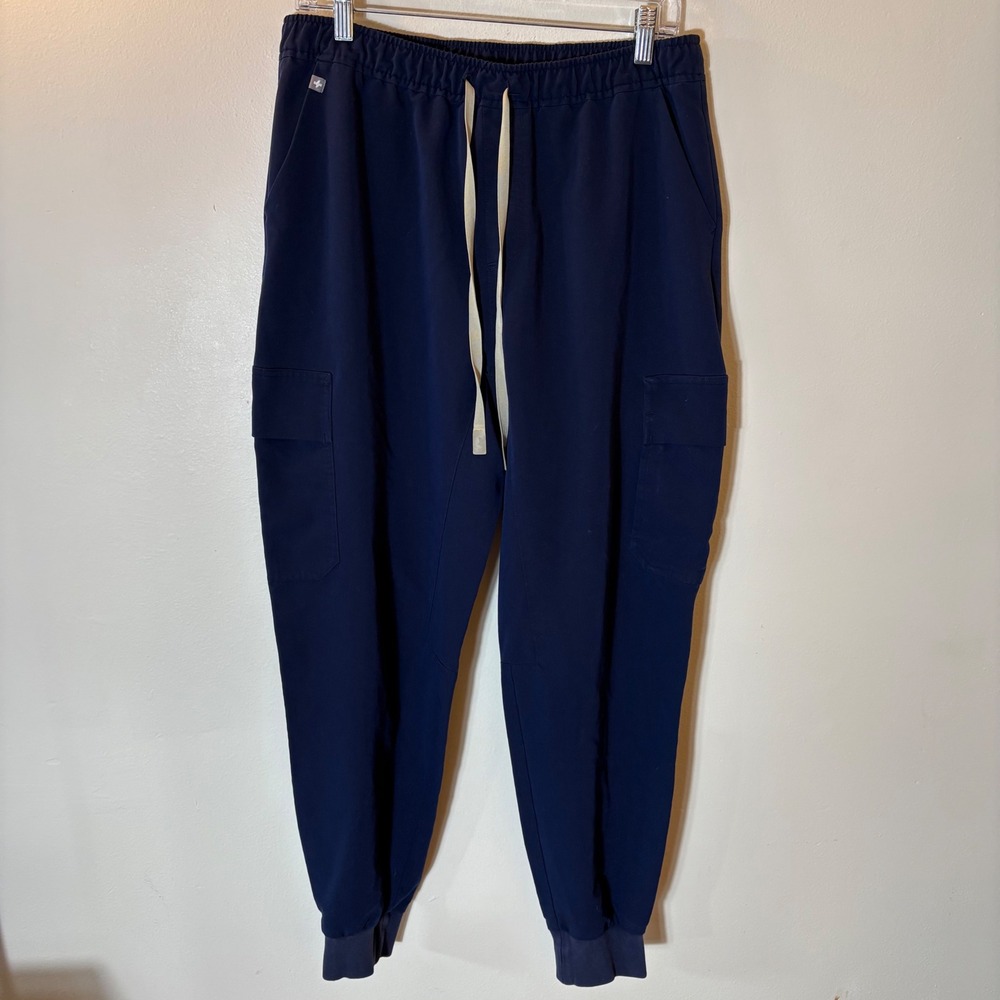 FIGS Mens Tansen Technical‎ Collection Navy Blue Scrub Jogger Pants Size Large